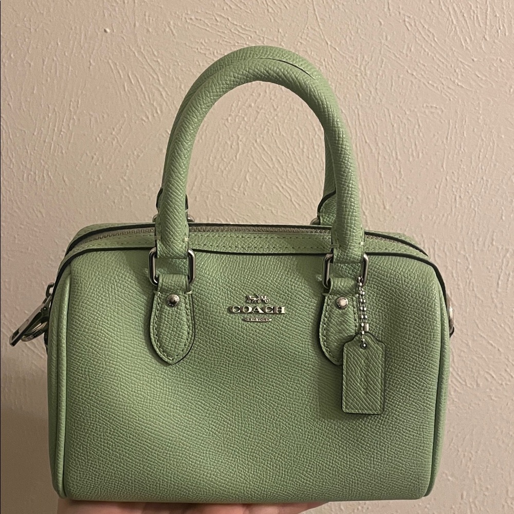 Coach Mint Green Micro Purse